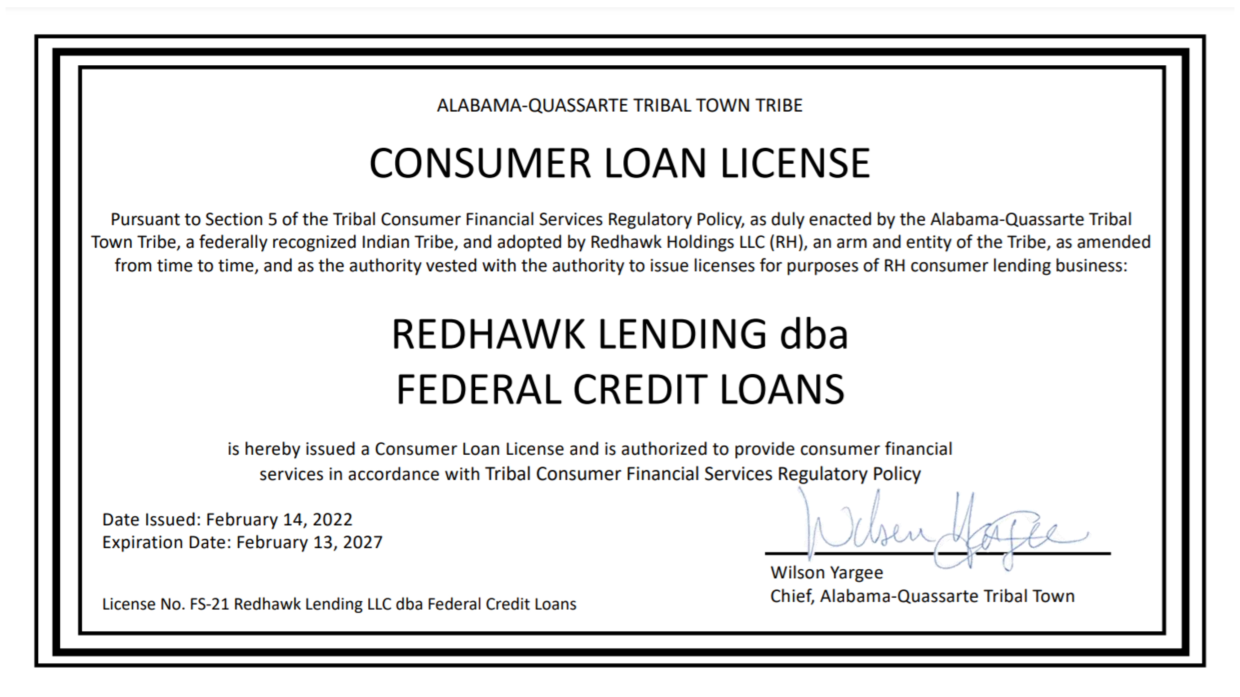 consumer-loan-certificate-federal-credit-loans